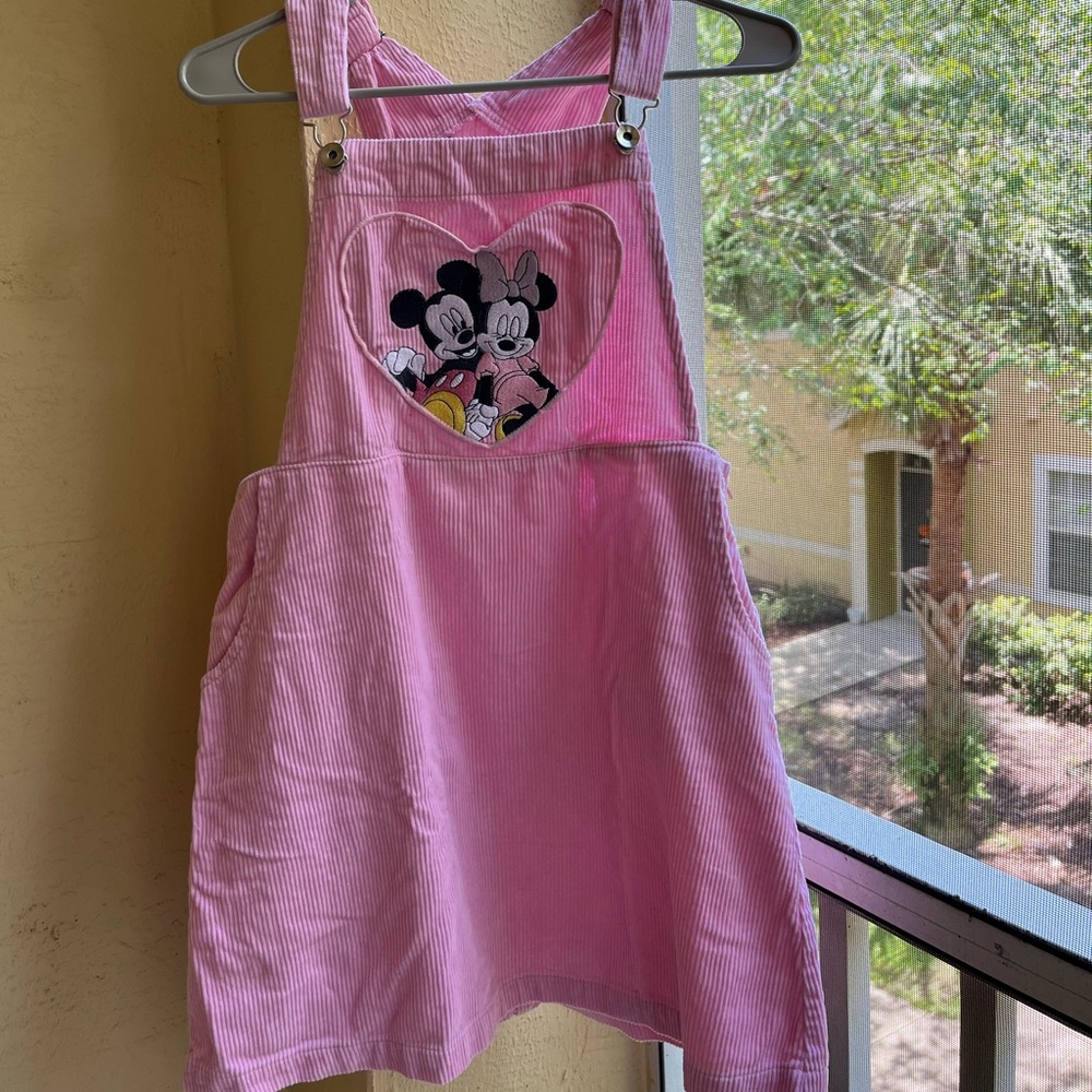Pink Corduroy Pinafore Disney Dress